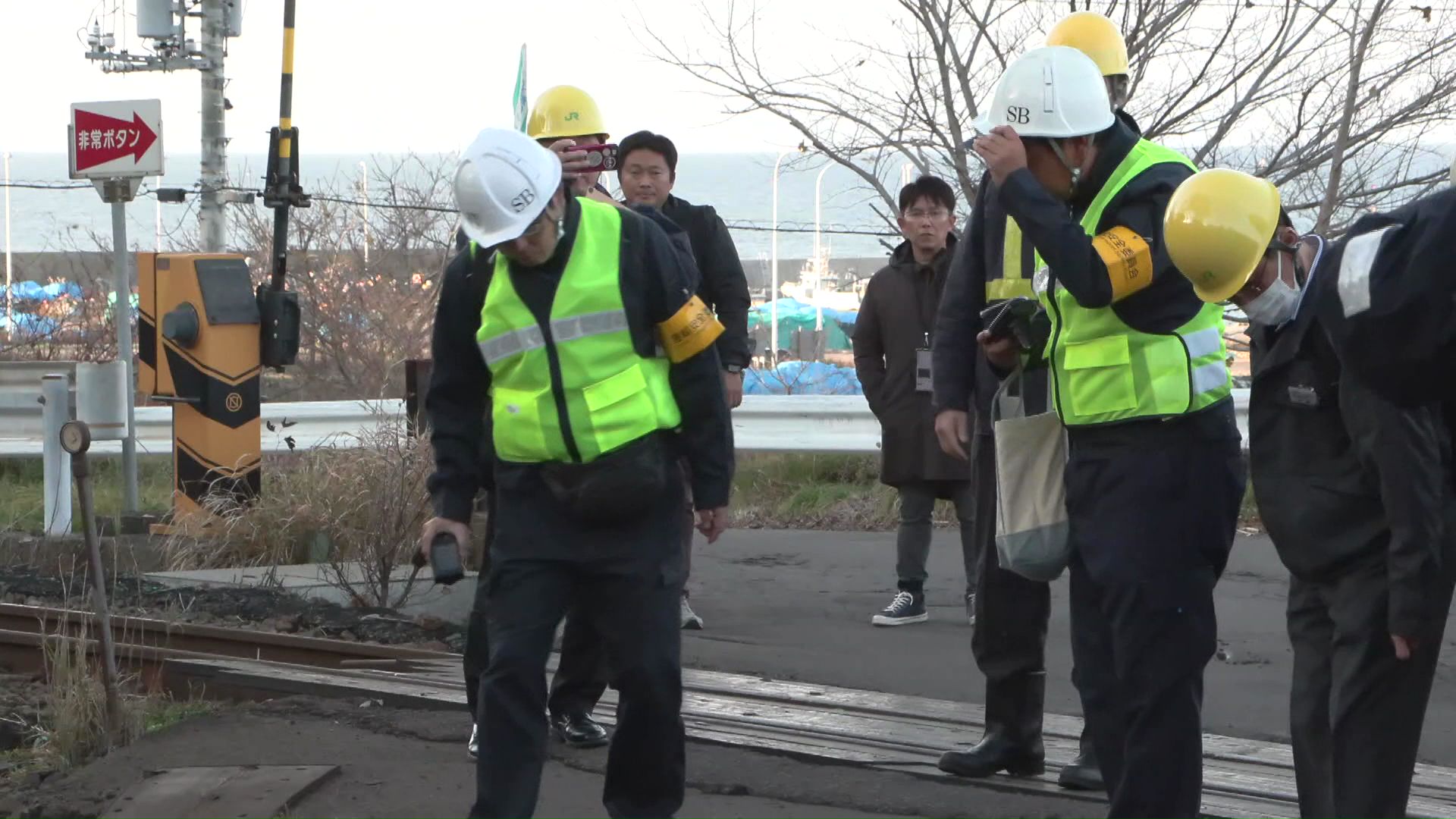 脱線事故の現場(11月)