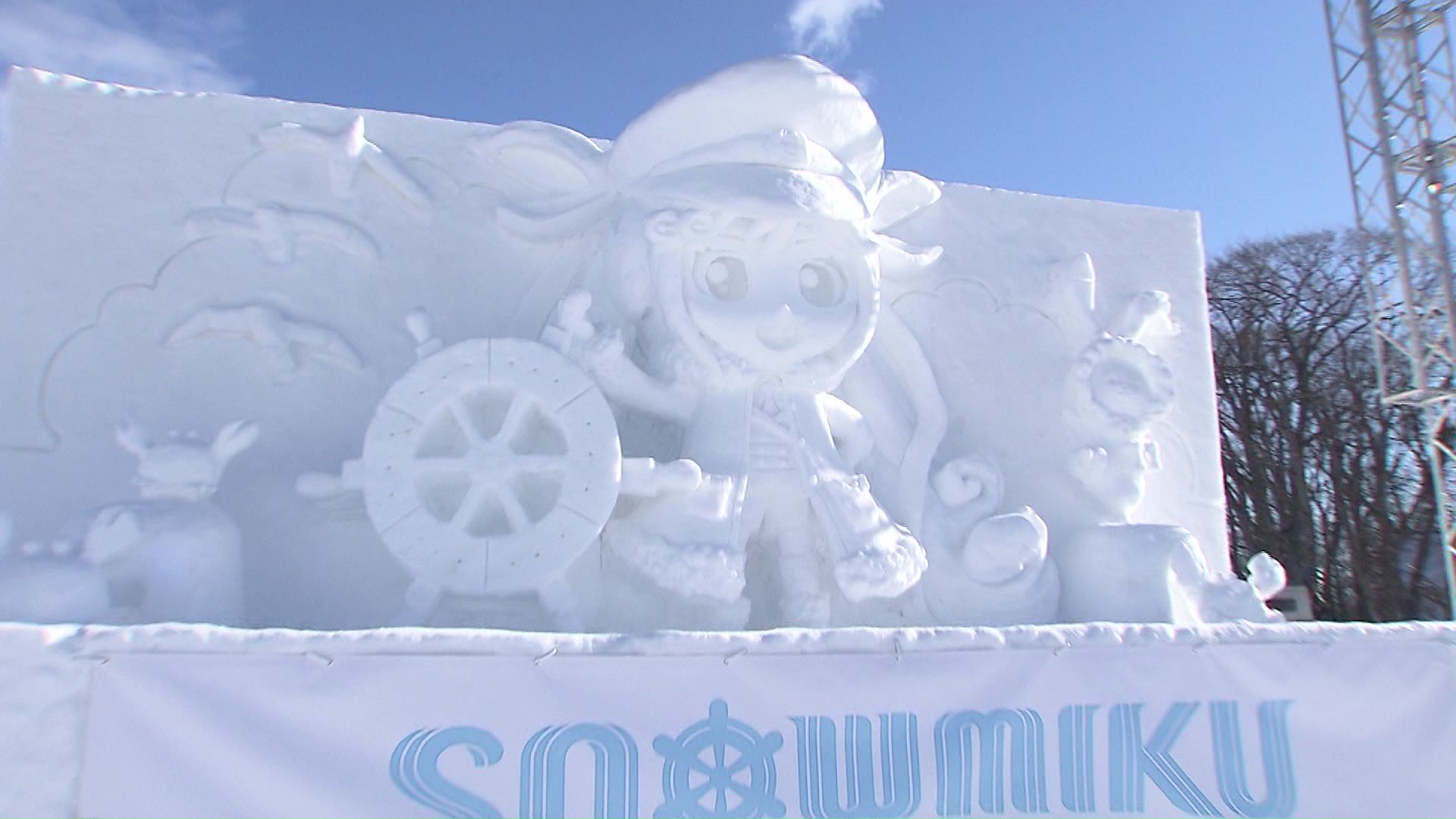 雪まつりでの雪像