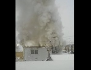 火事があった現場(撮影:視聴者)