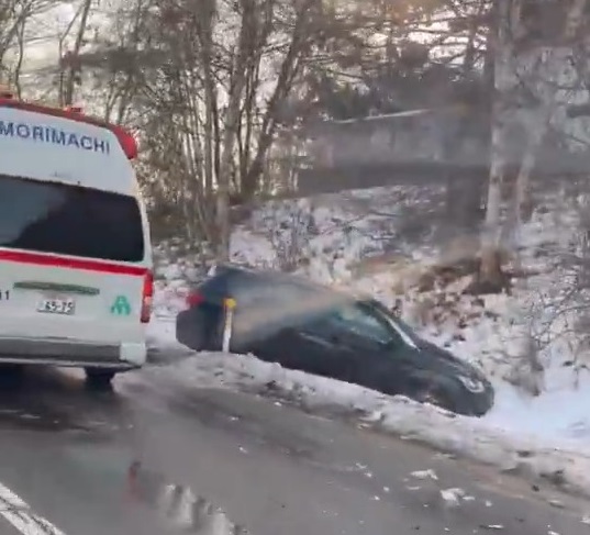事故があった現場（撮影：視聴者）