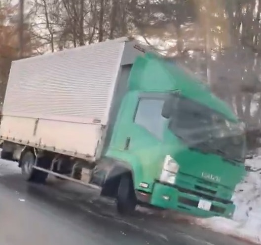 事故があった現場（撮影：視聴者）