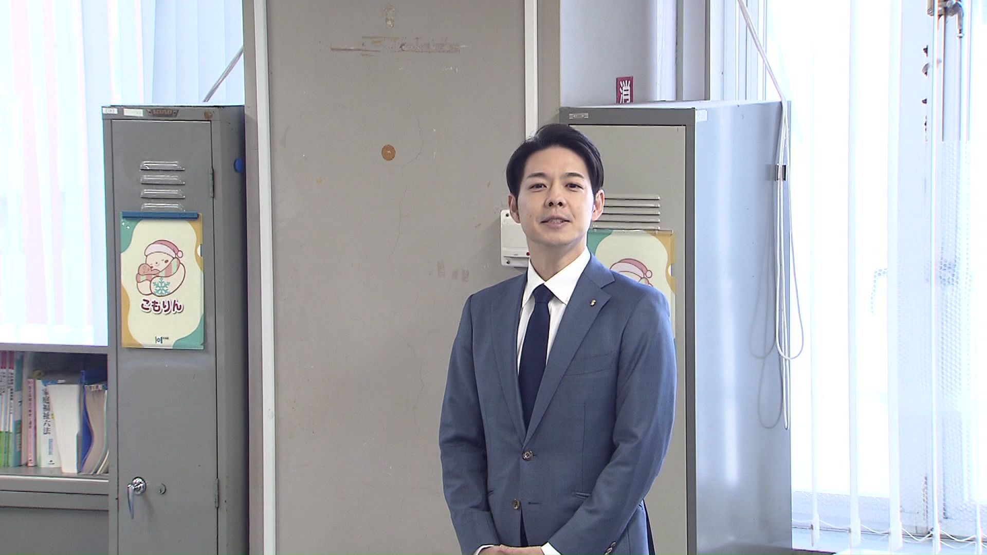 職員をねぎらう鈴木知事