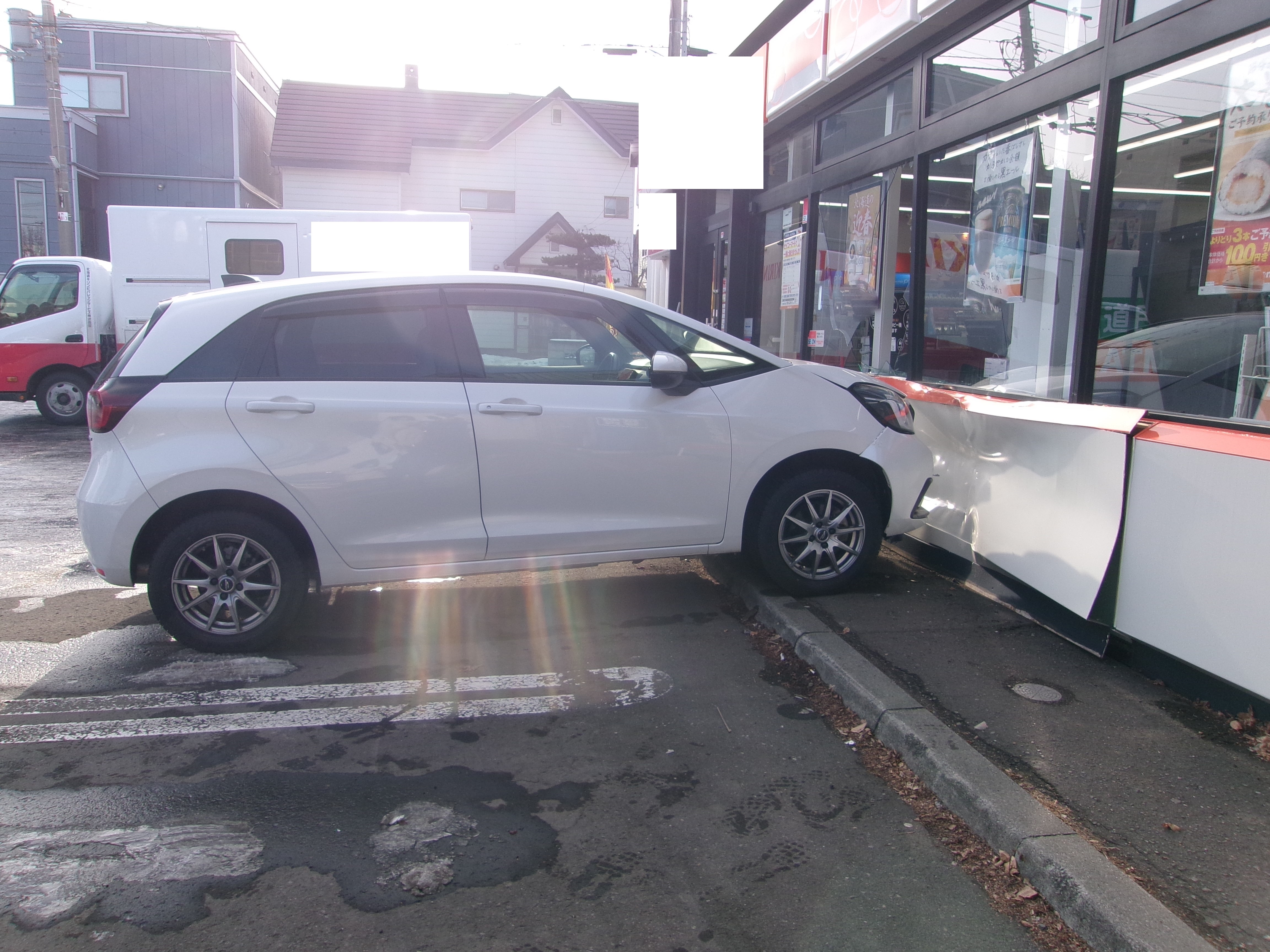 事故があった現場（提供：道警）