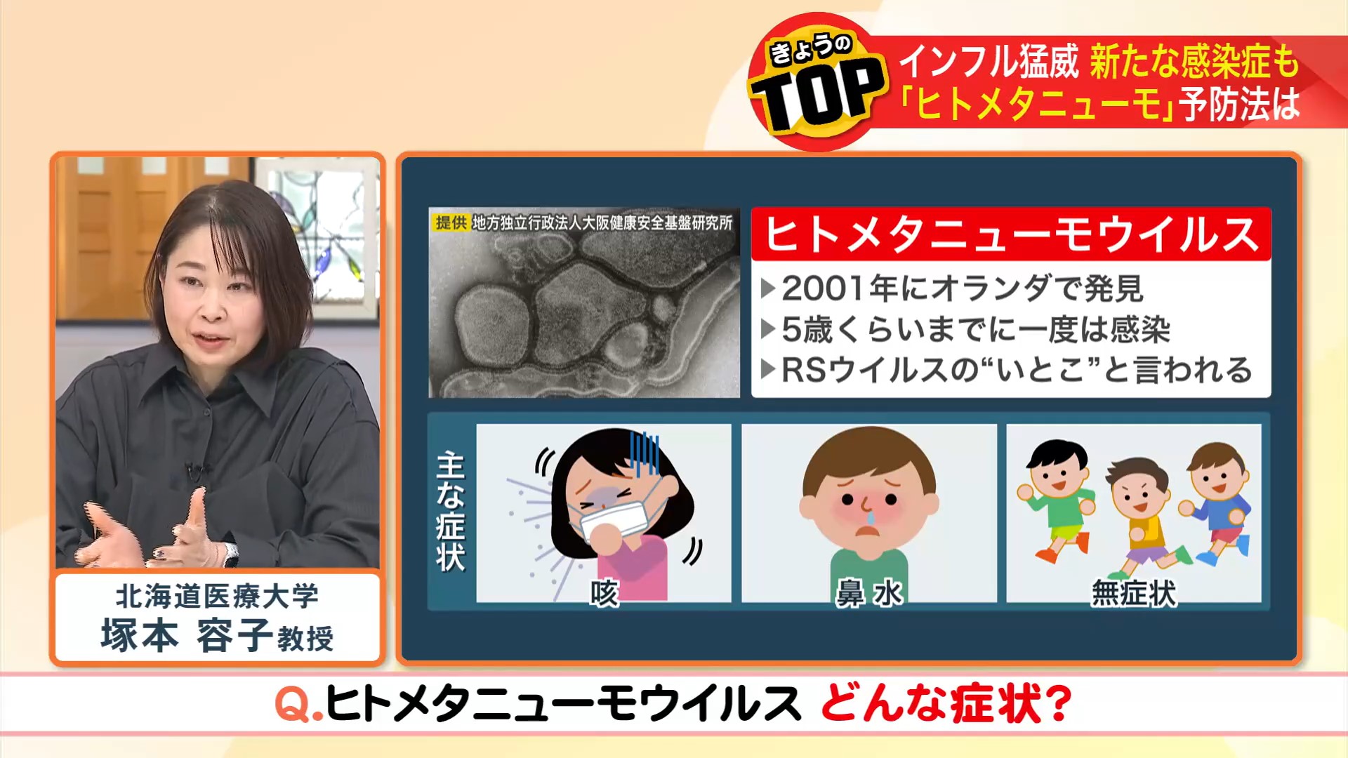 ヒトメタニューモウイルス…どんな症状が？