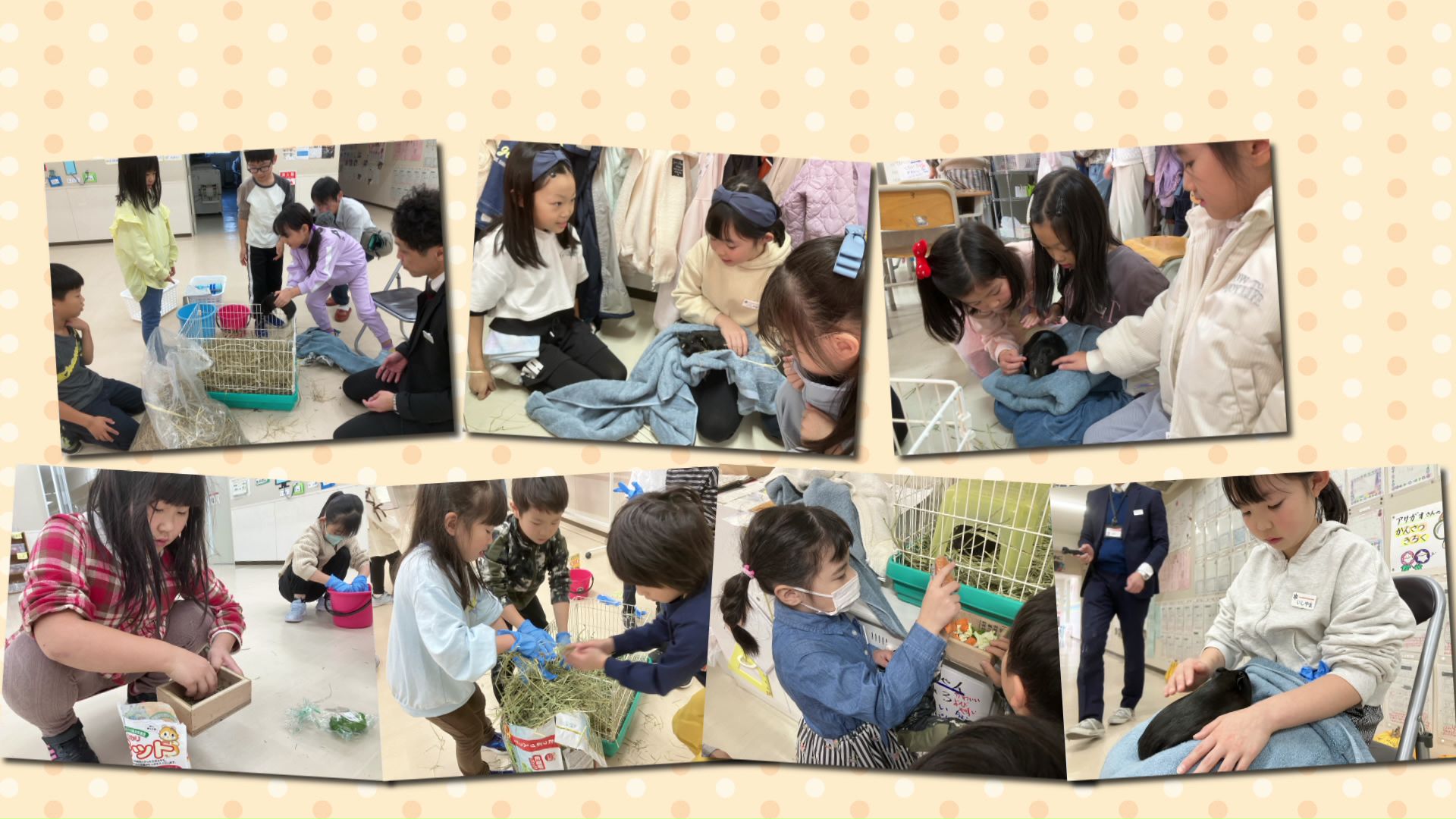 くろちゃんと生徒の思い出の写真