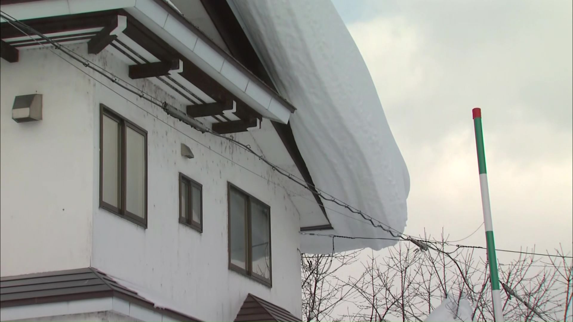 落雪や雪崩などに十分注意を