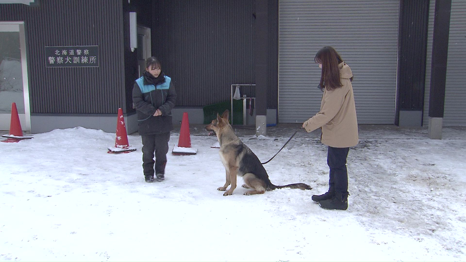 目線はすぐに記者から外れる…