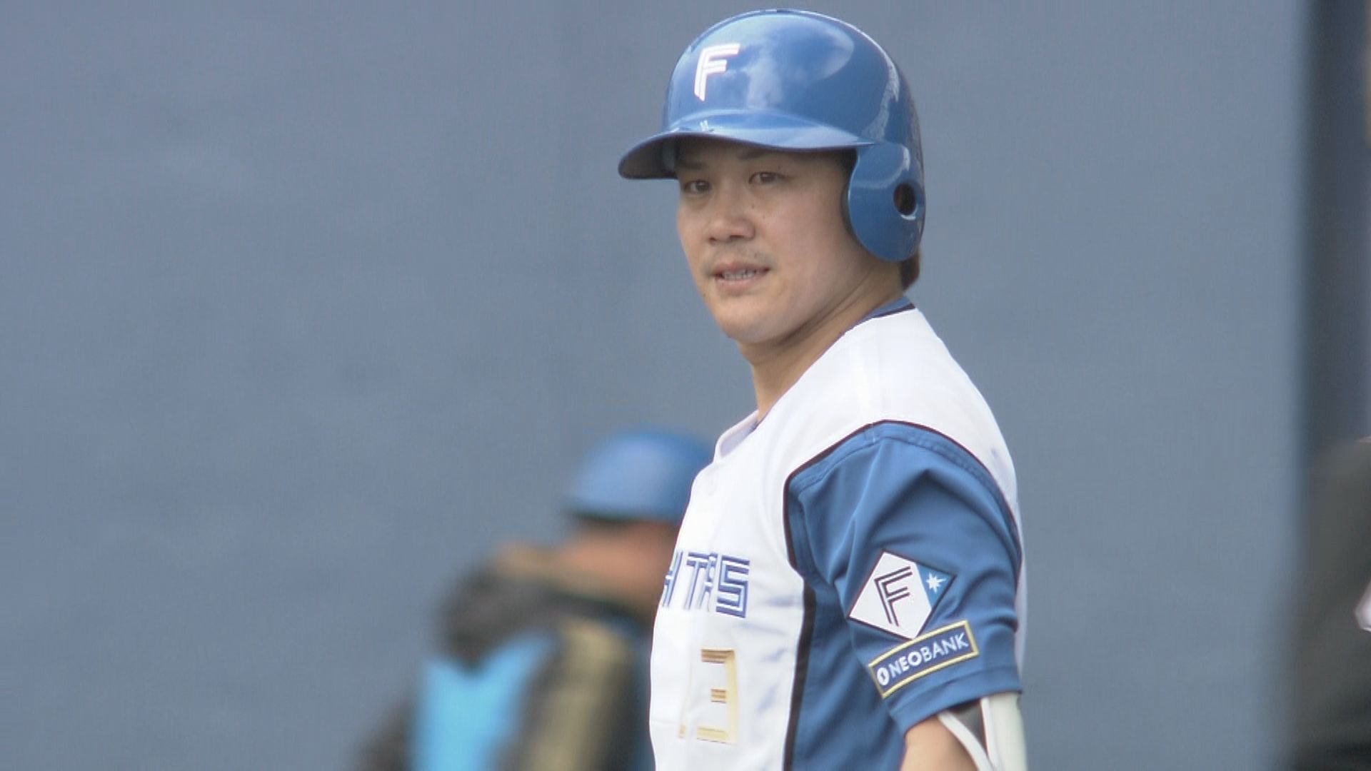 紅白戦でヒットを打った伏見選手