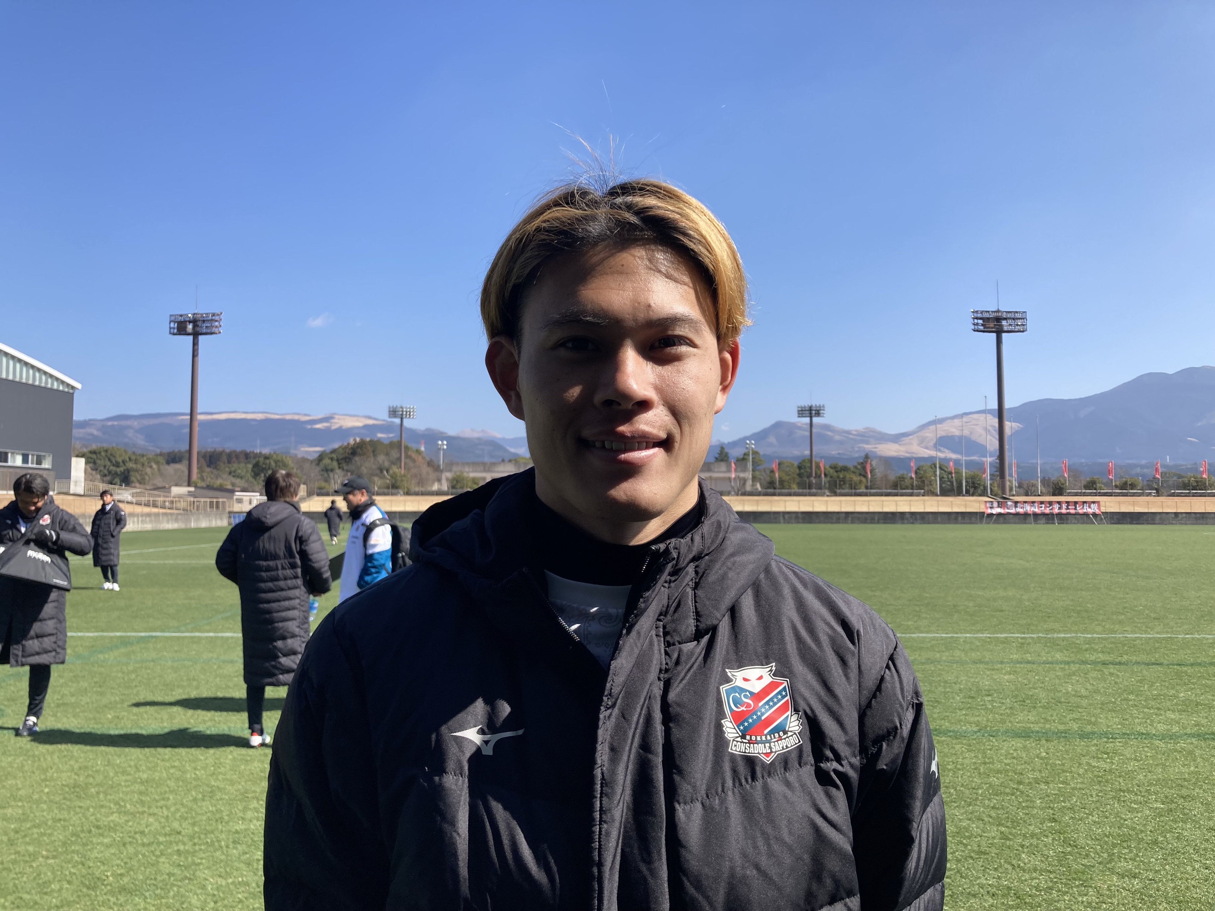 トレーニングマッチで1ゴールをあげた中島大嘉