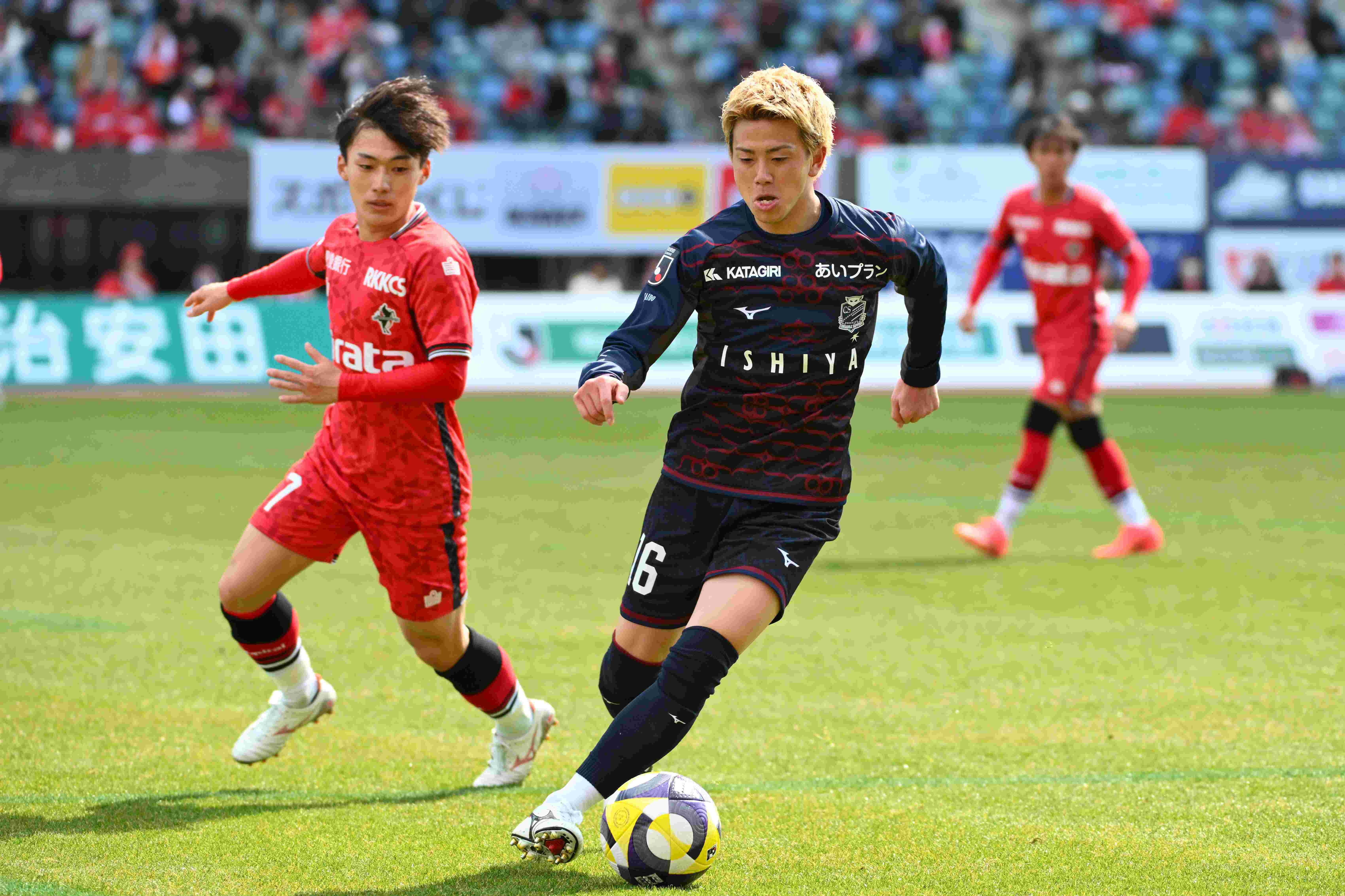 2025年2月23日 熊本戦で今季初めて先発出場した長谷川竜也選手 提供 北海道コンサドーレ札幌