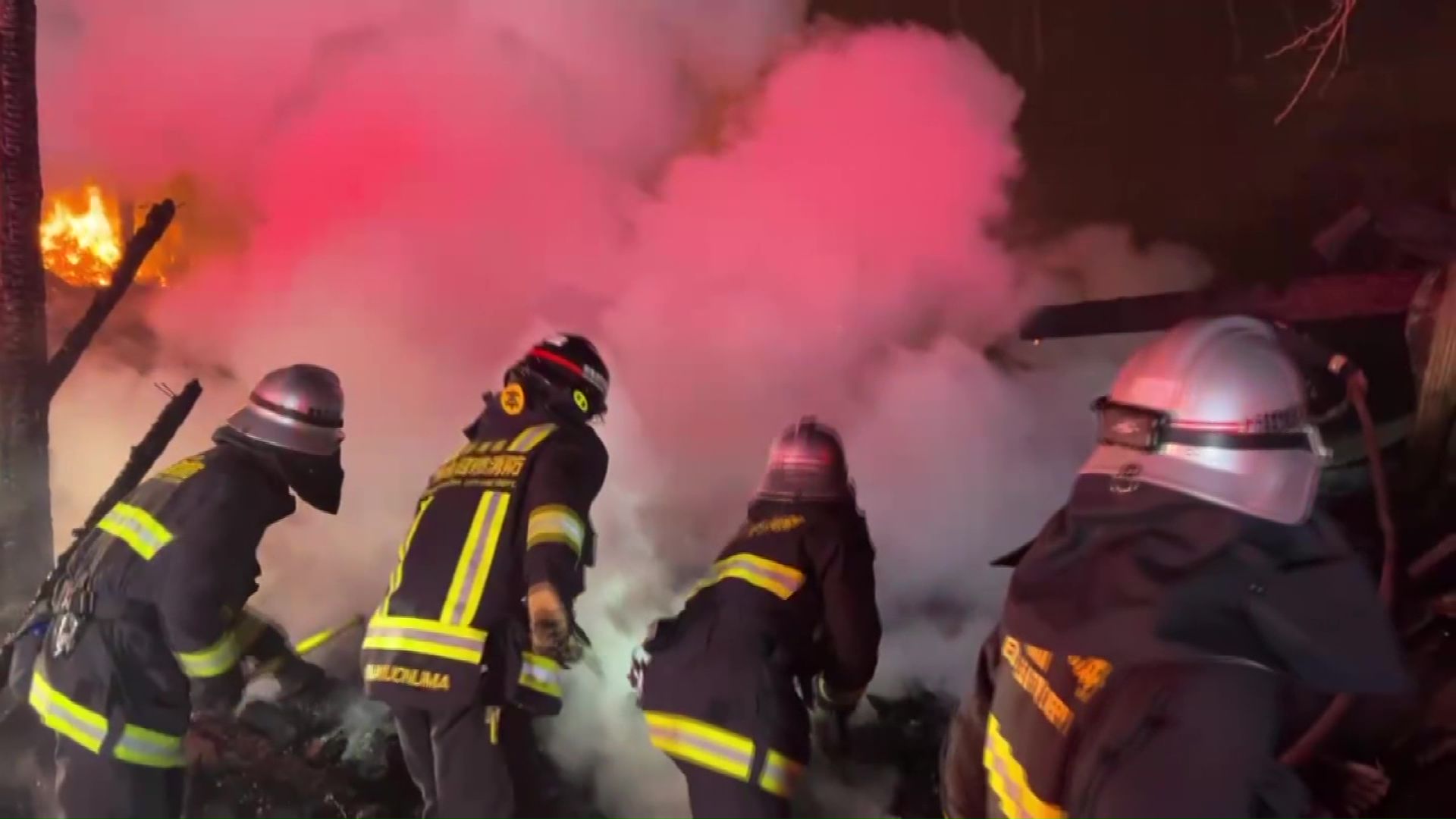 火災現場の様子(提供:新潟市消防局)