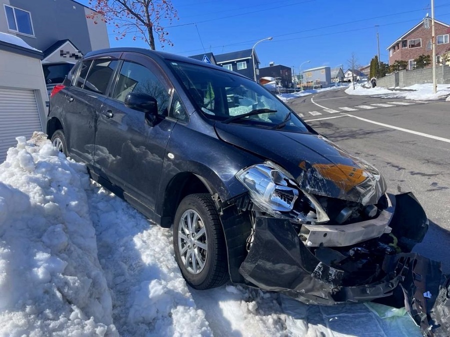 事故があった現場（提供：道警）