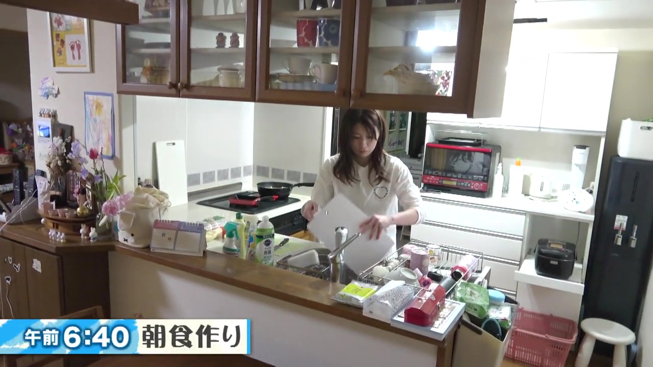 朝食作りスタート