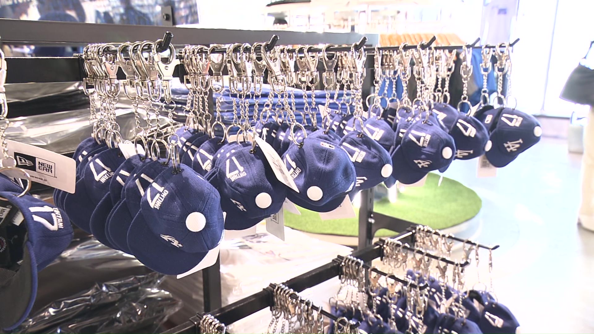 大谷選手のキャップのキーホルダーが人気に