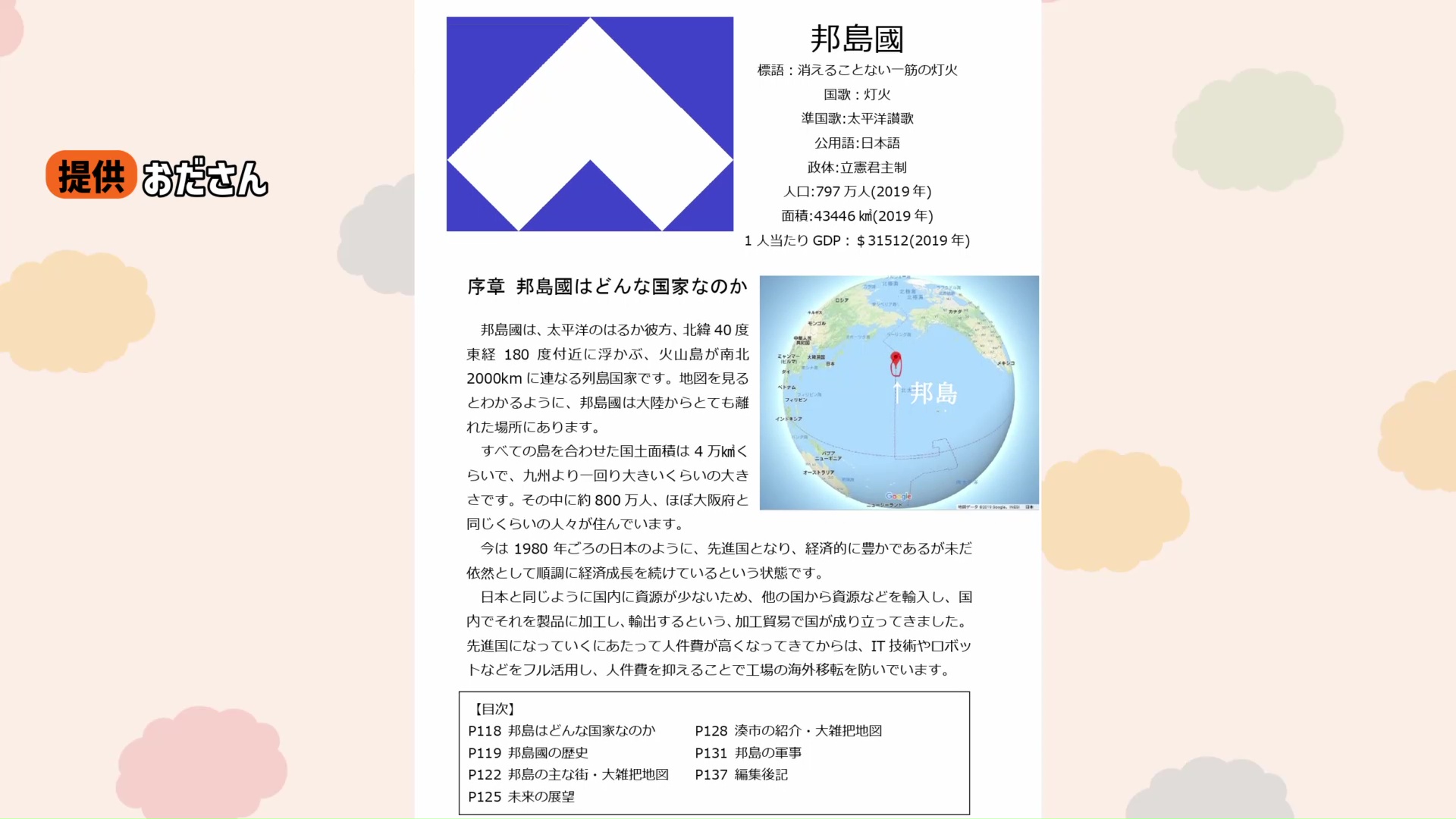 “架空国家のススメ”より(本人提供)