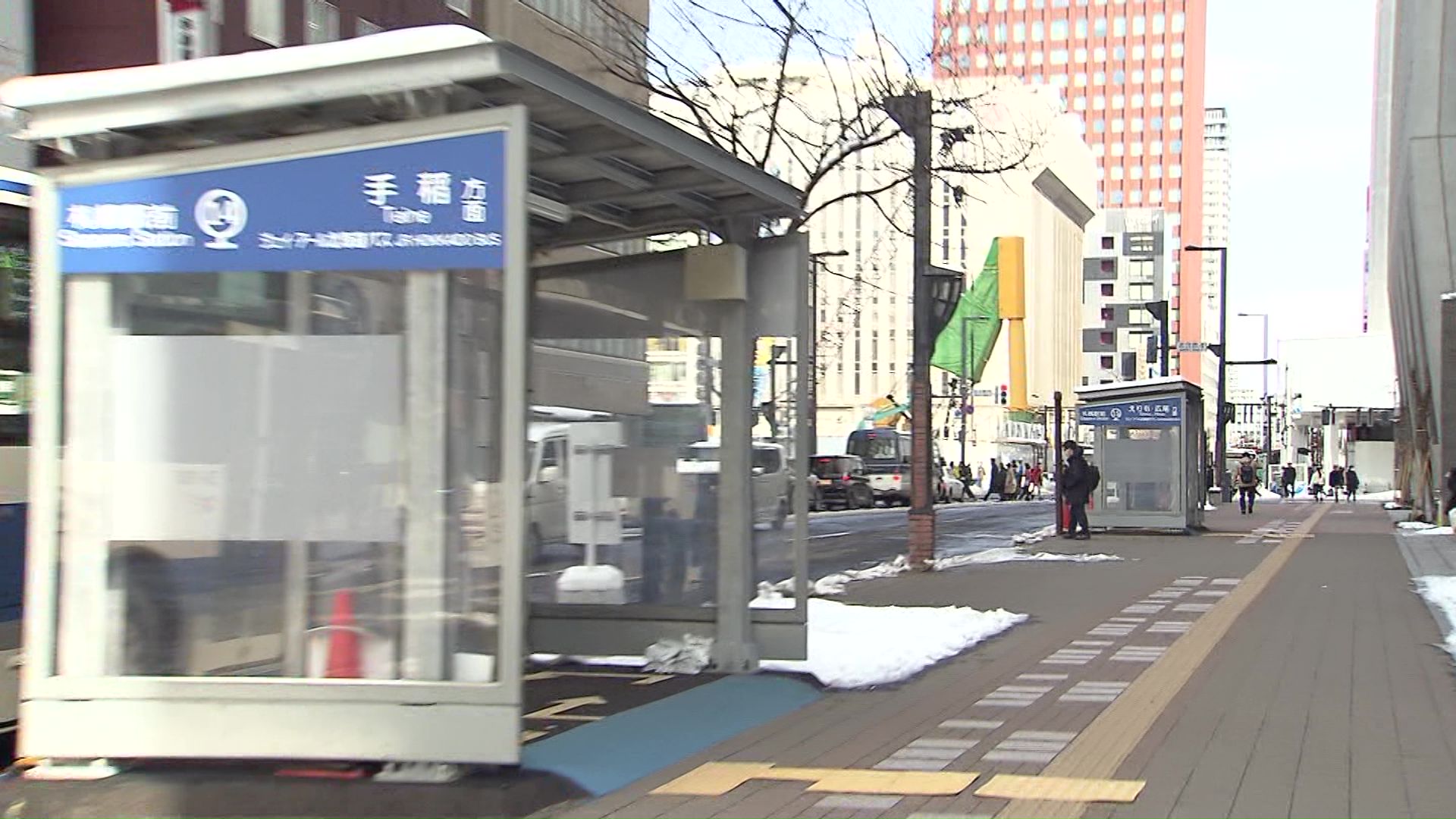 札幌駅周辺に分散する臨時バス乗り場