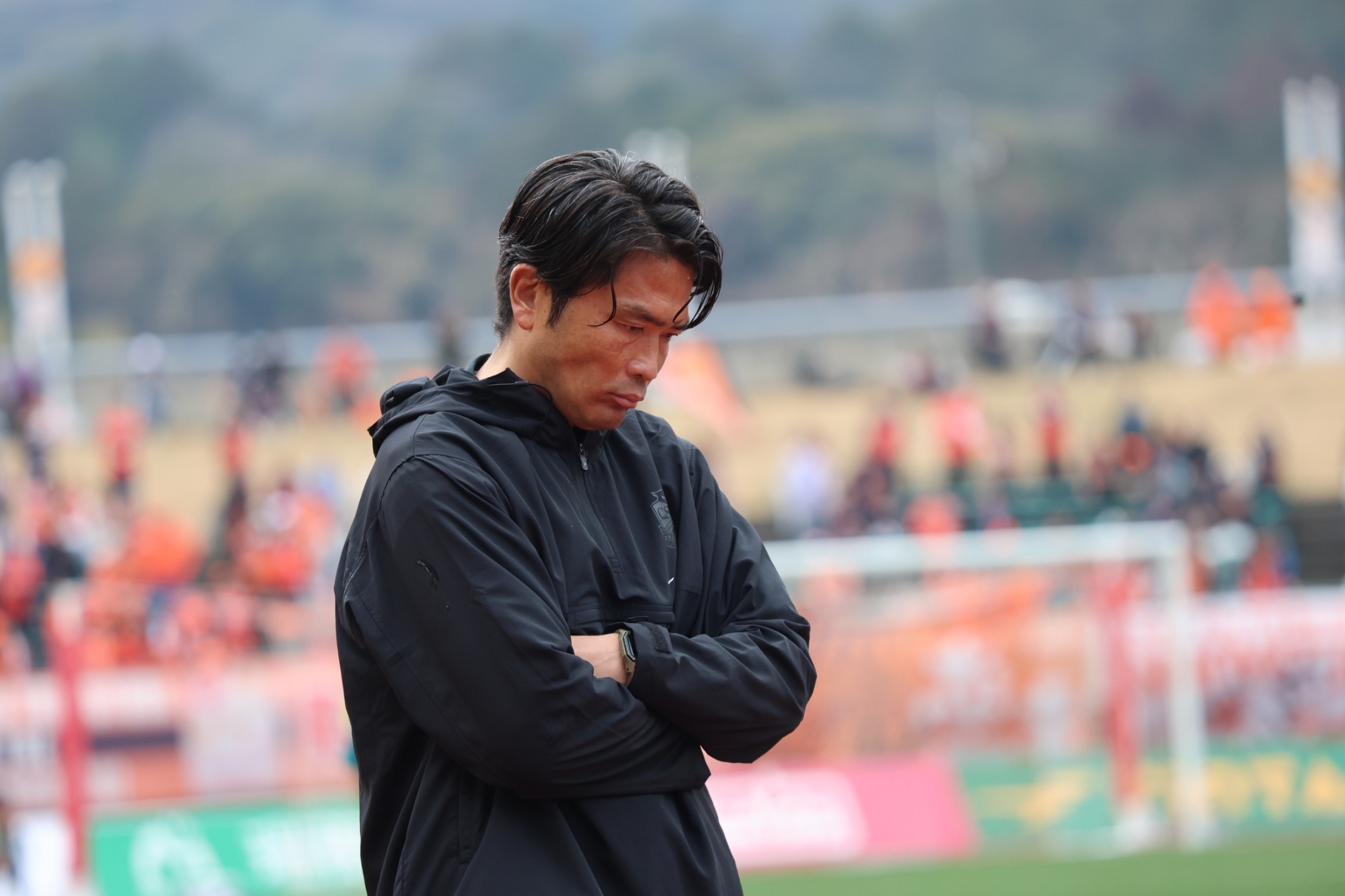 立ち上がりの失点を「チームが抱える大きな課題」と話した岩政大樹監督（提供：北海道コンサドーレ札幌）