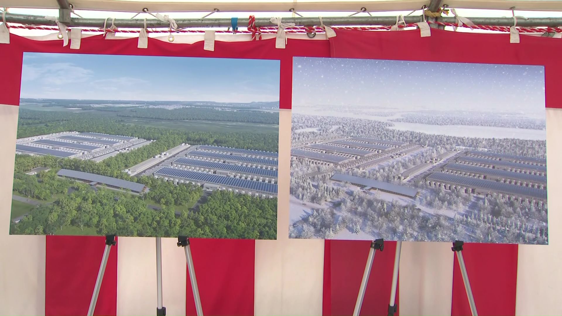 「北海道苫小牧AIデータセンター」完成予想図