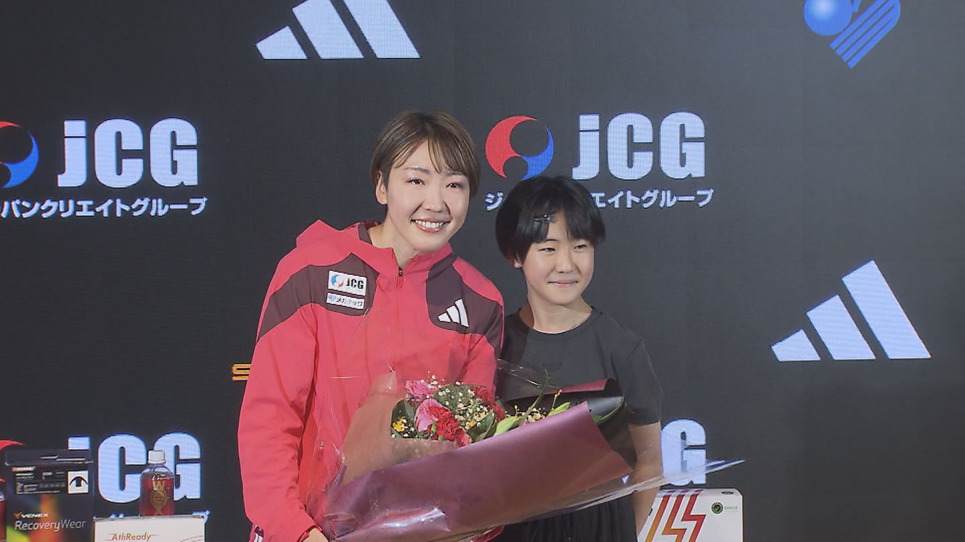 寺田明日香選手と娘の果緒さん