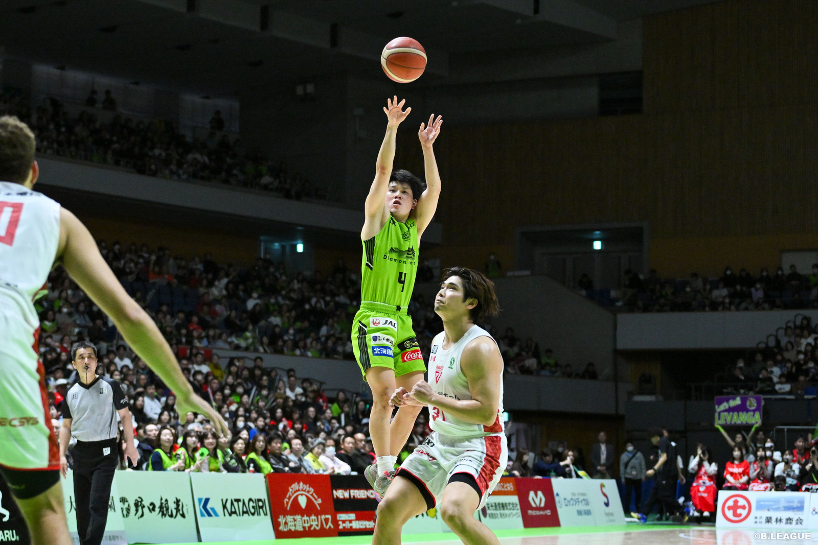 2025年4月19日千葉戦の寺園脩斗選手 【提供 レバンガ北海道】