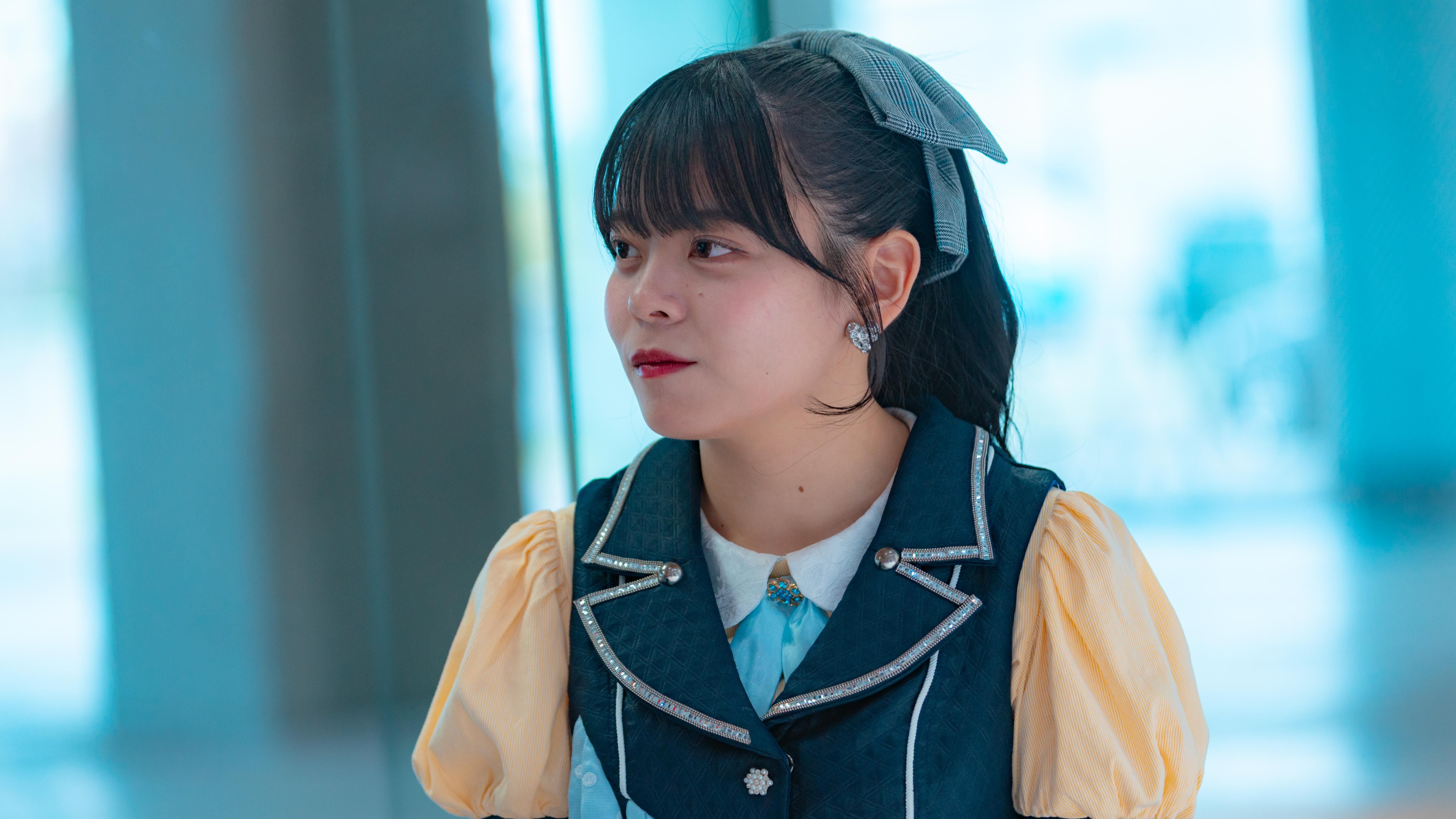 取材を受ける阿部葉菜さん(提供TSUIMA)