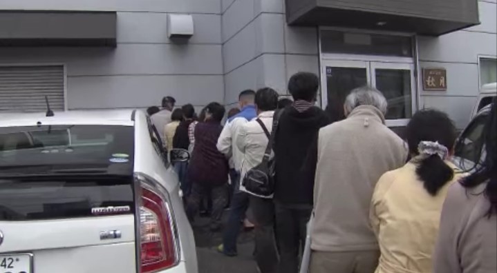 2016年時の「秋月」。直売所に行列ができていた