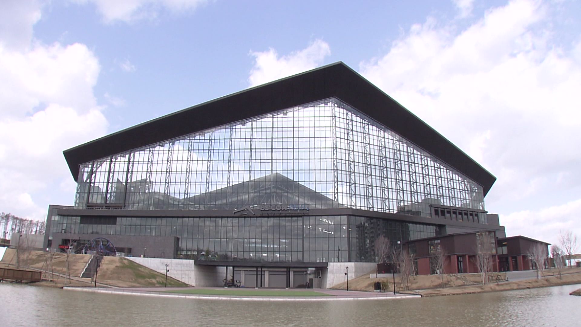 新カントリーサインのモチーフのひとつとなる「エスコンフィールドHOKKAIDO」