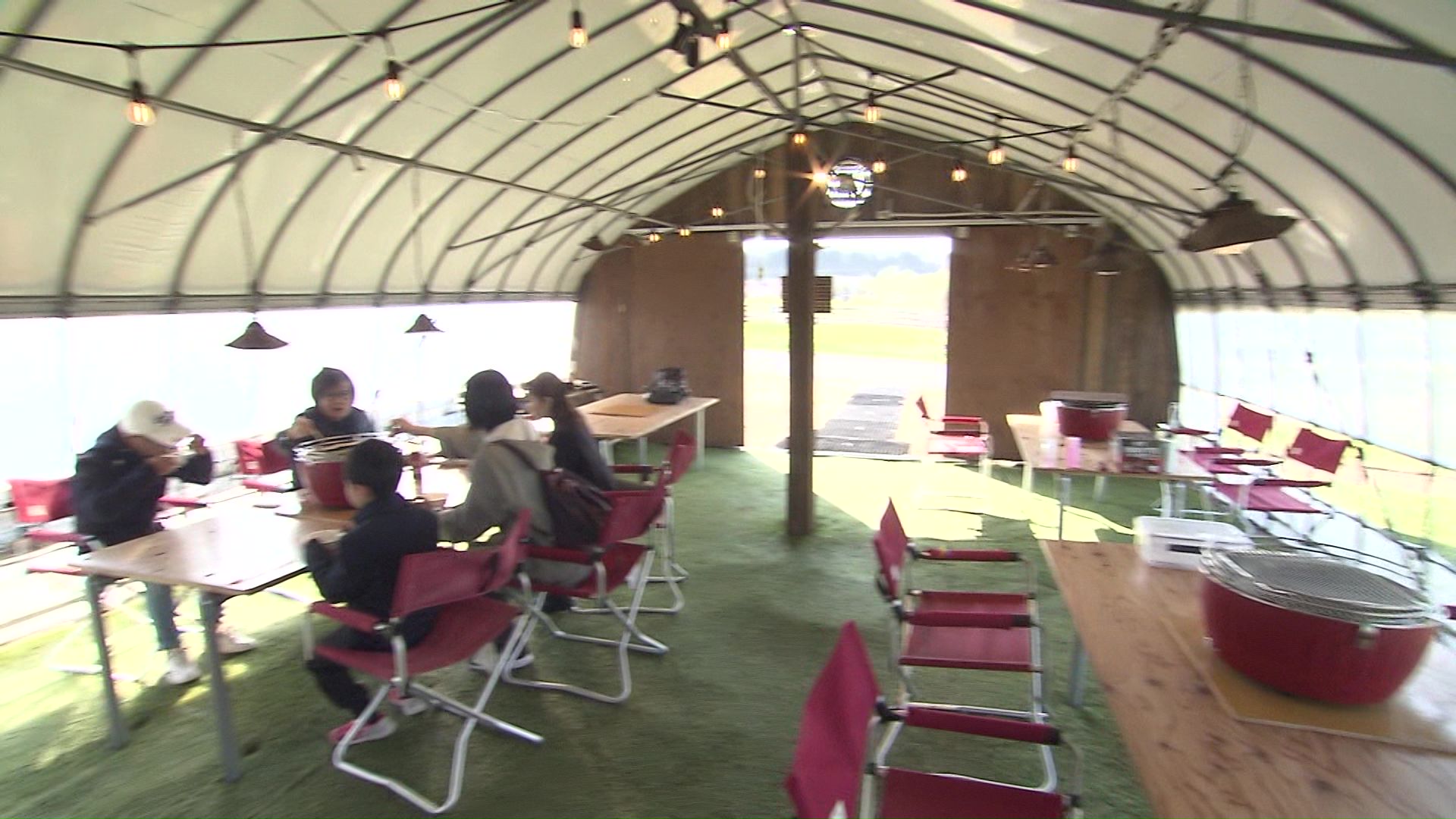 大自然に包まれてバーベキュー