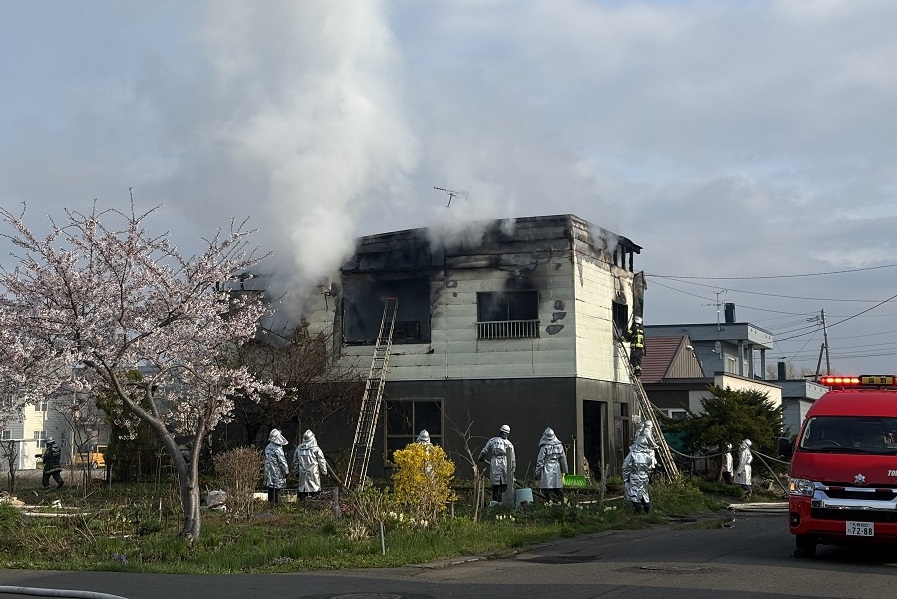 火事があった現場