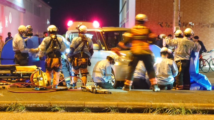 事故があった現場(函館市)