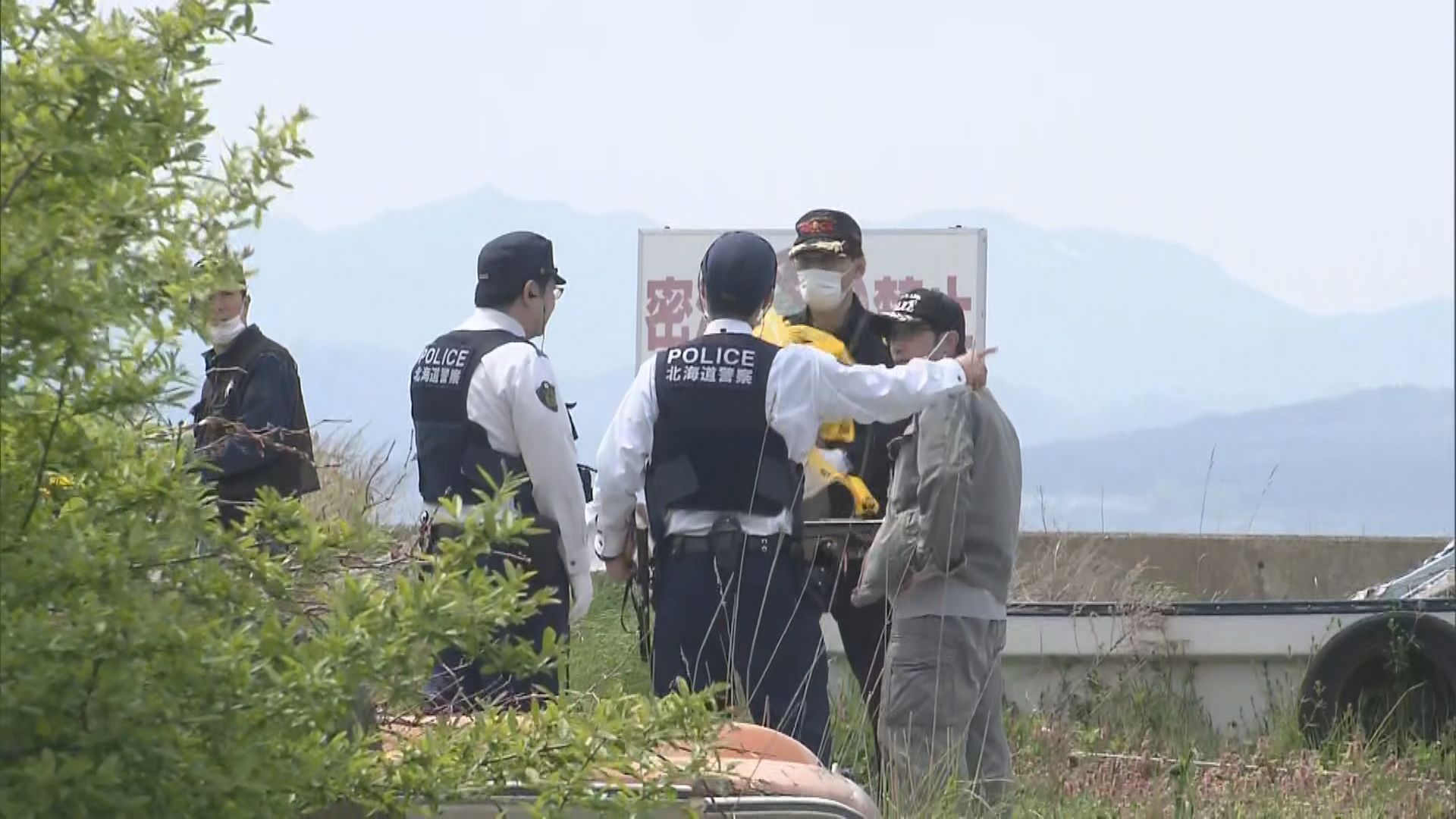 男性の遺体が見つかった現場(函館市入船町)