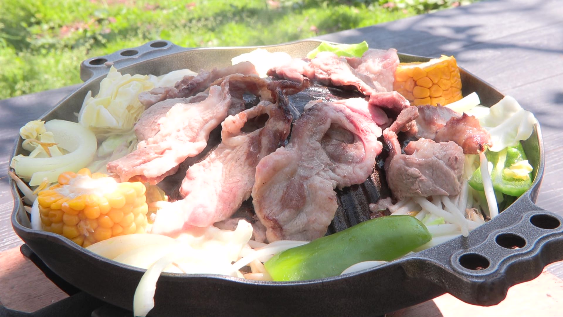 果物狩りだけでなくジンギスカンも楽しめる!