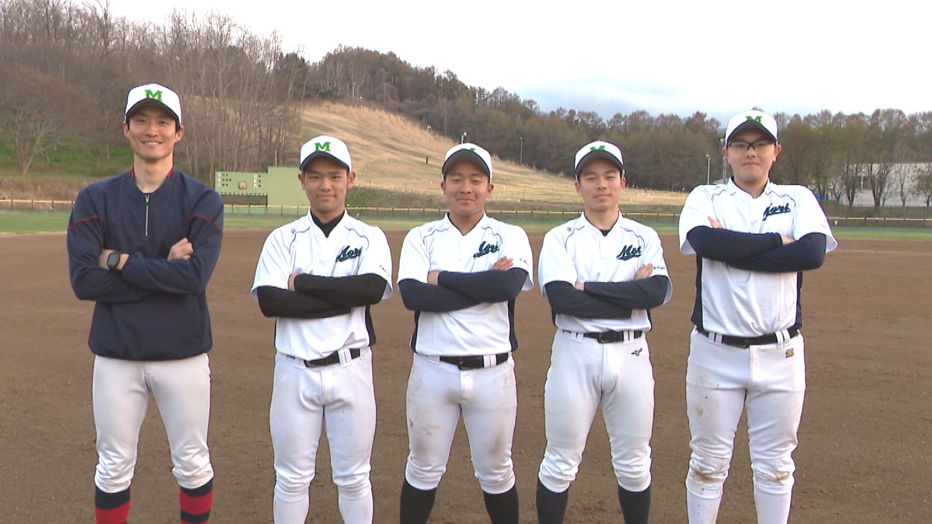 町外から入学した森高校野球部の選手と吉田監督