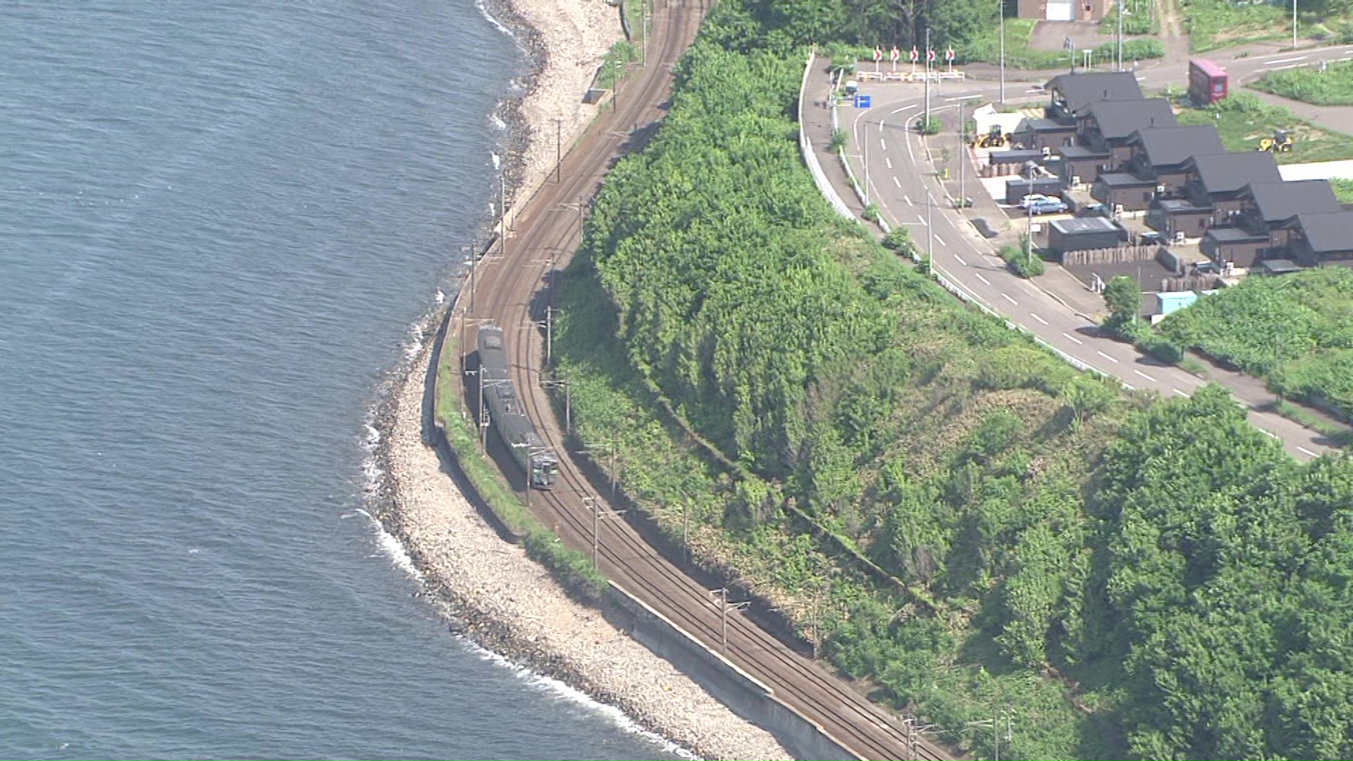 小樽市銭函の海岸沿い
