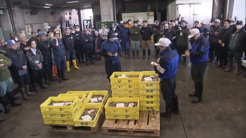  今朝早く行われた初競り