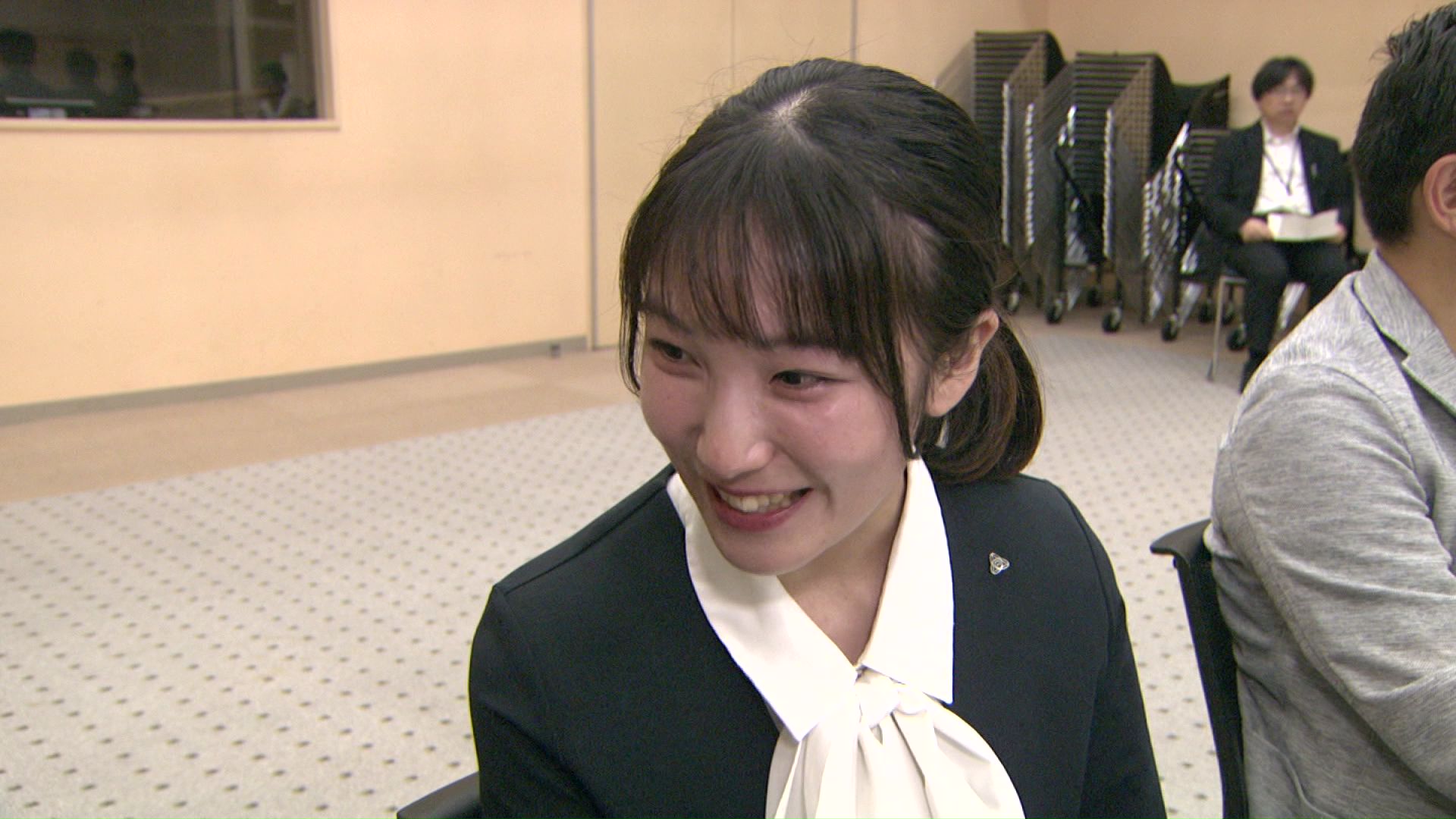 展望を話す北広島市職員