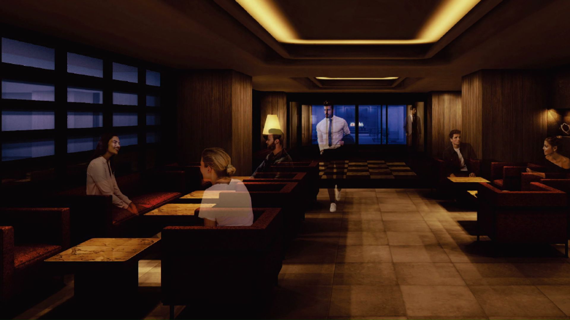 キングムーの内装を一部再利用（提供：日本エスコン）