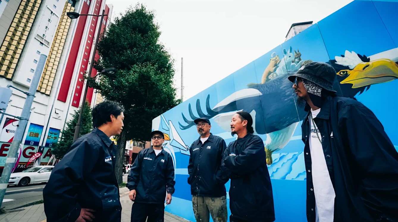 2024年 札幌駅南口に日本最大級となる約100ｍの壁画を制作