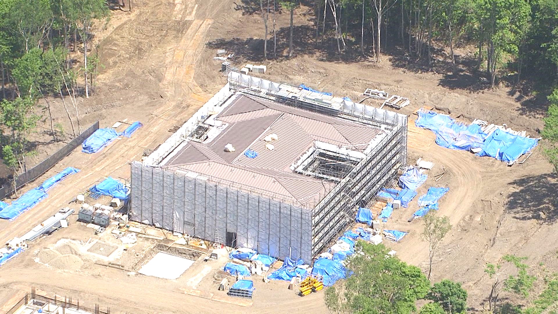 別荘の可能性があるという”違法”住宅（9日）