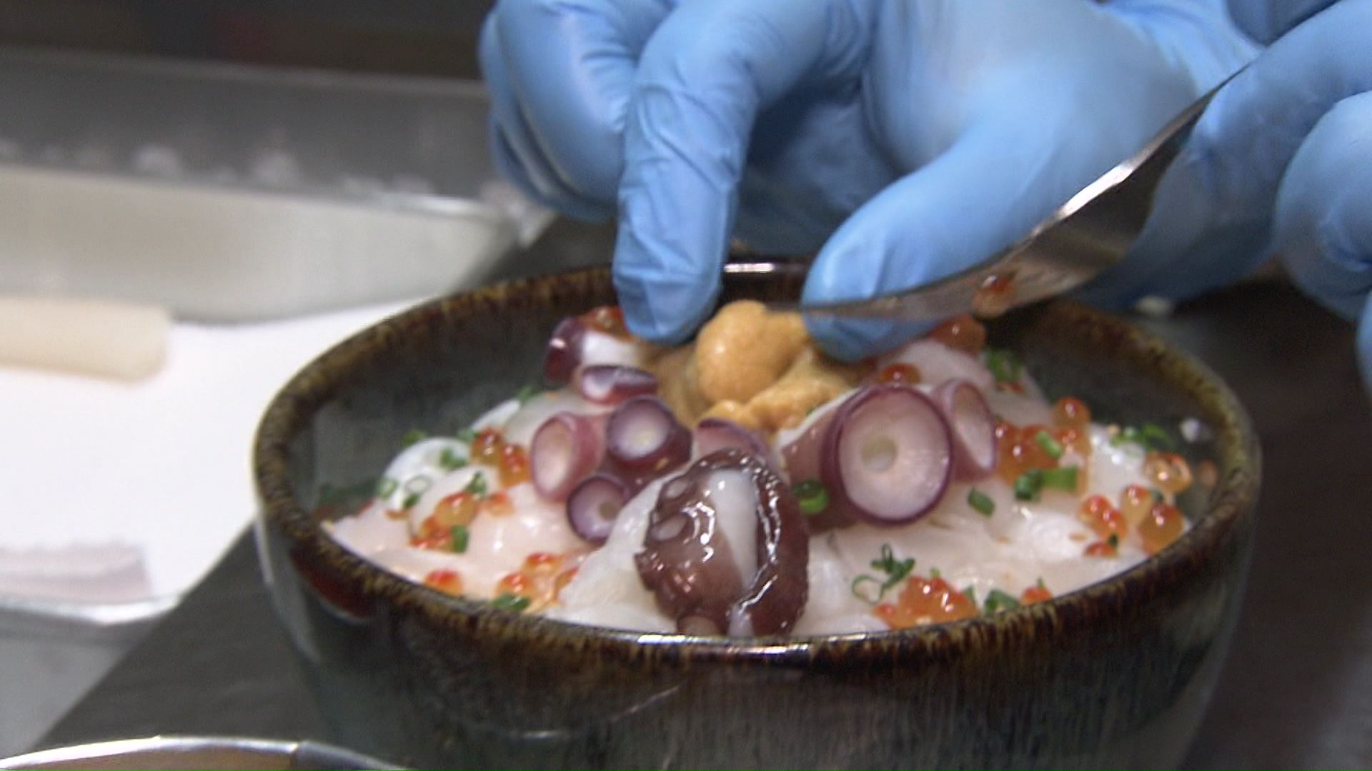 盛り付けの様子