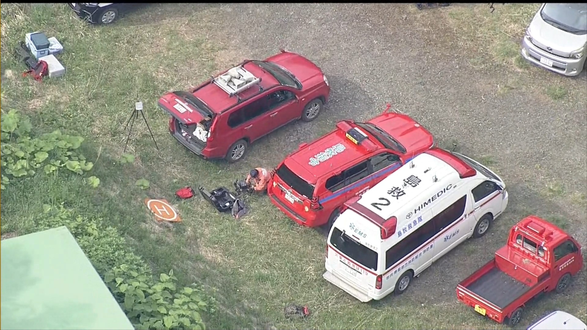 警察などによる捜索