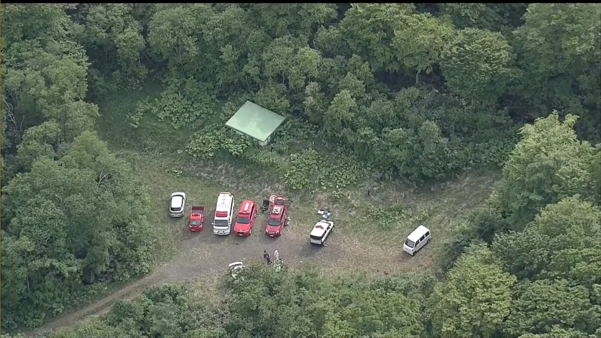 男性が遭難した現場付近