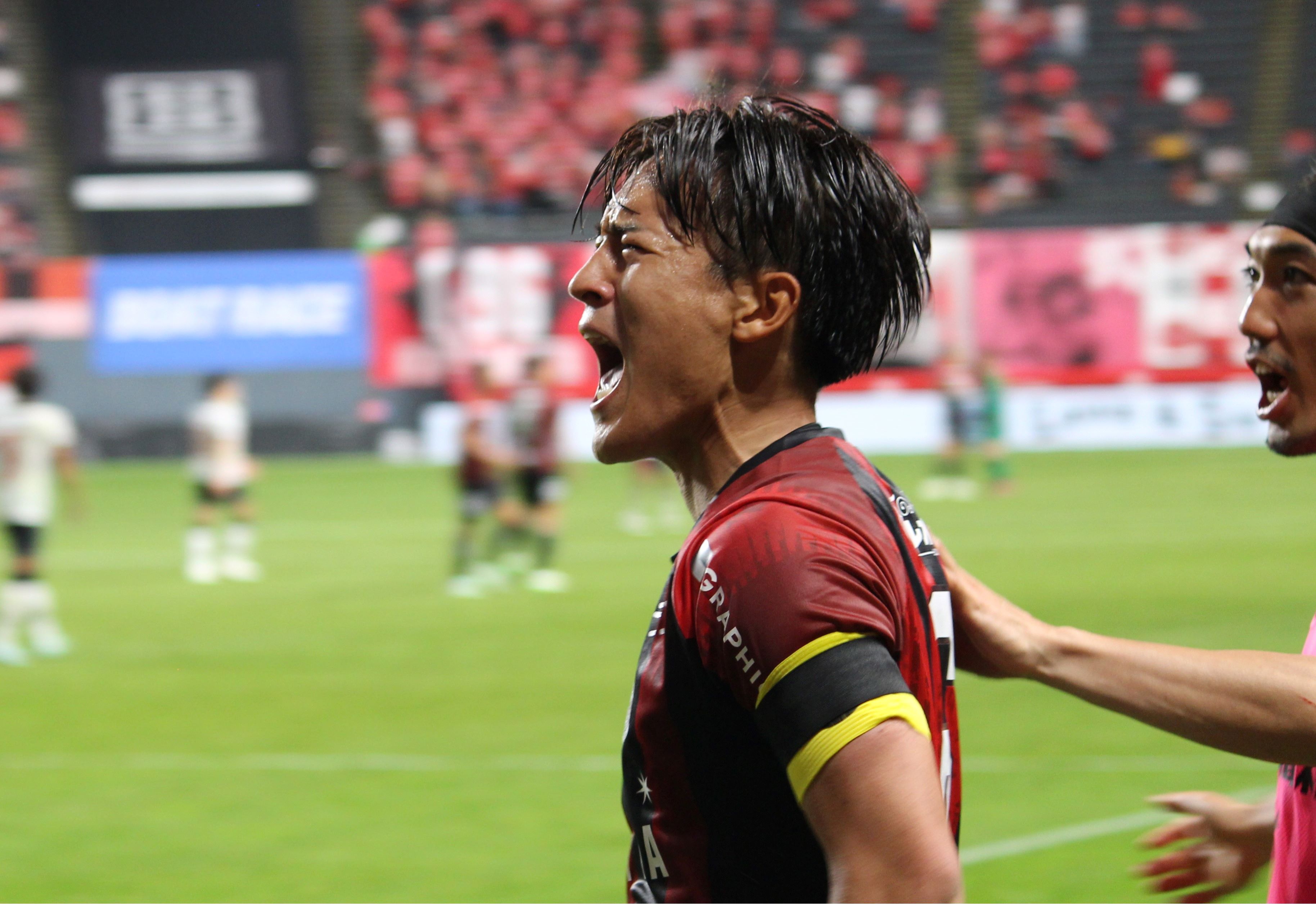 2ゴールを決めた高嶺朋樹選手