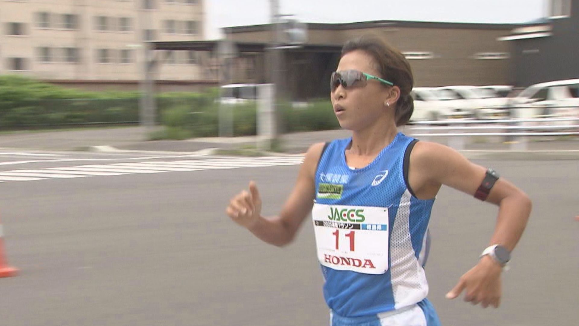 函館マラソンに出場した小林香菜選手