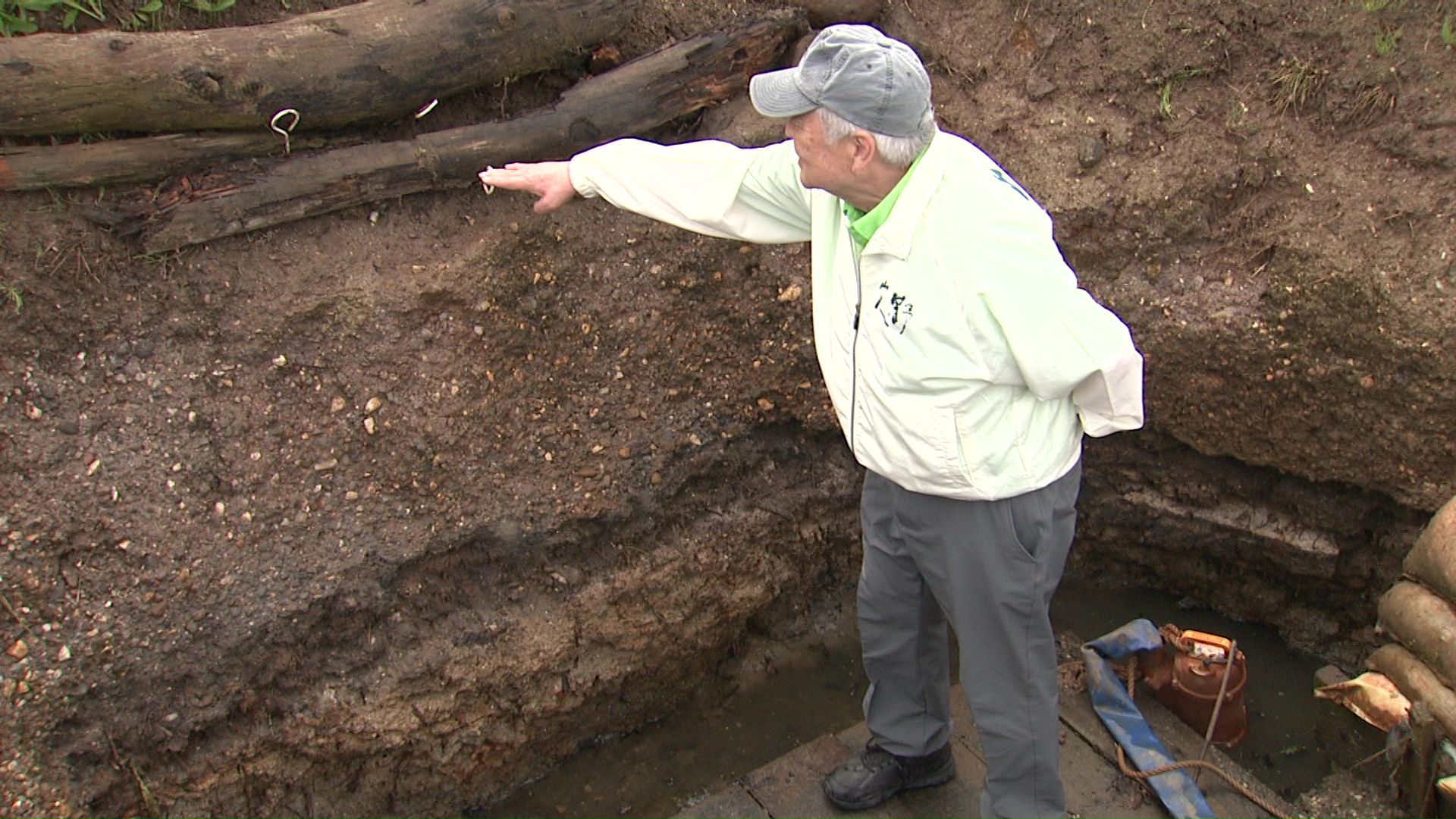 佐川さんが掘った穴