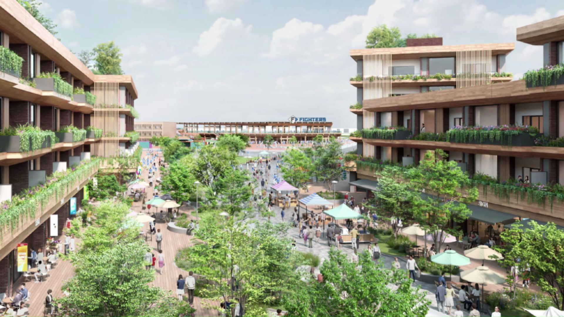 2軍本拠地は2030年ごろ開業予定（画像は完成イメージ）