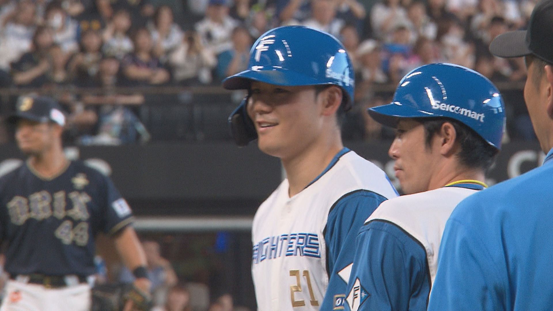 7月12日オリックス戦で3安打4打点と活躍した北海道日本ハムファイターズの清宮幸太郎選手