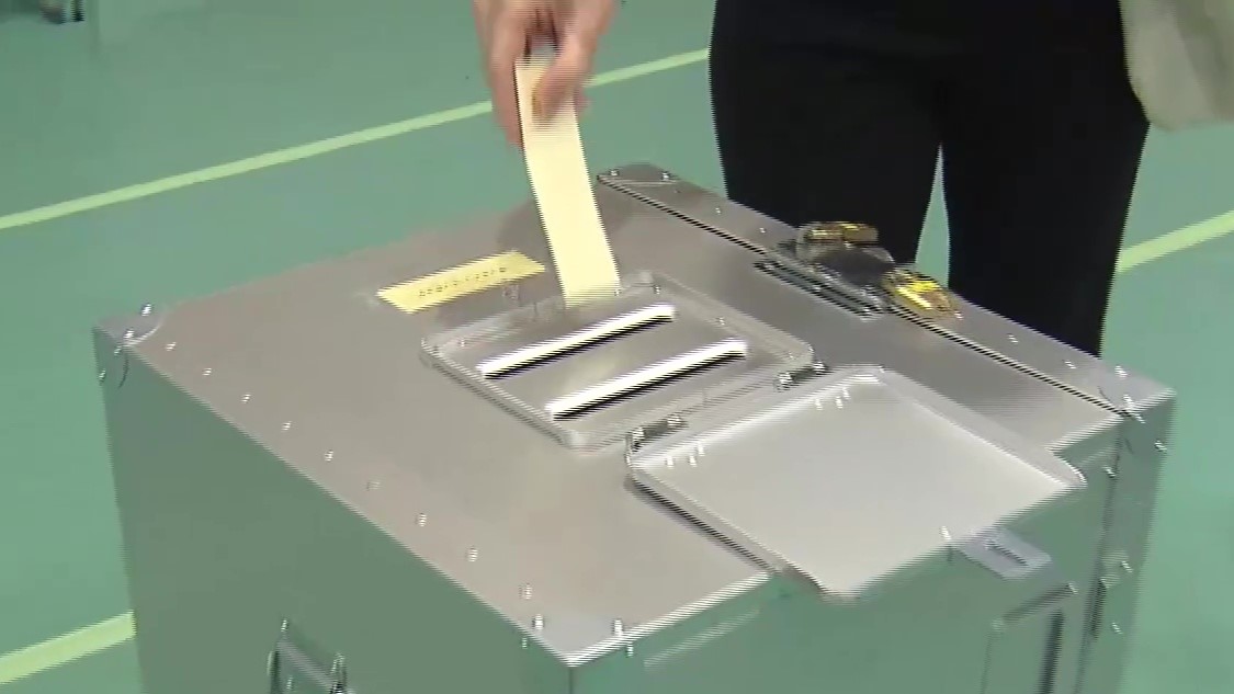 札幌市中央区役所での期日前投票（7月13日）