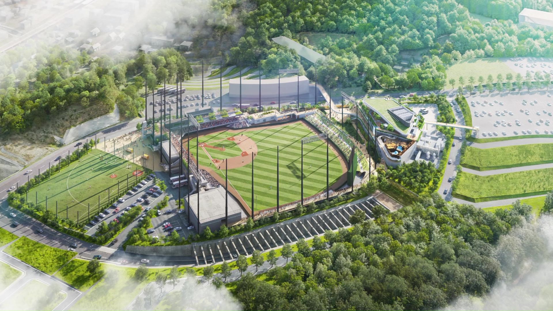 球場周辺の人口は今後2倍に増えることが想定(提供:よみうりランド)