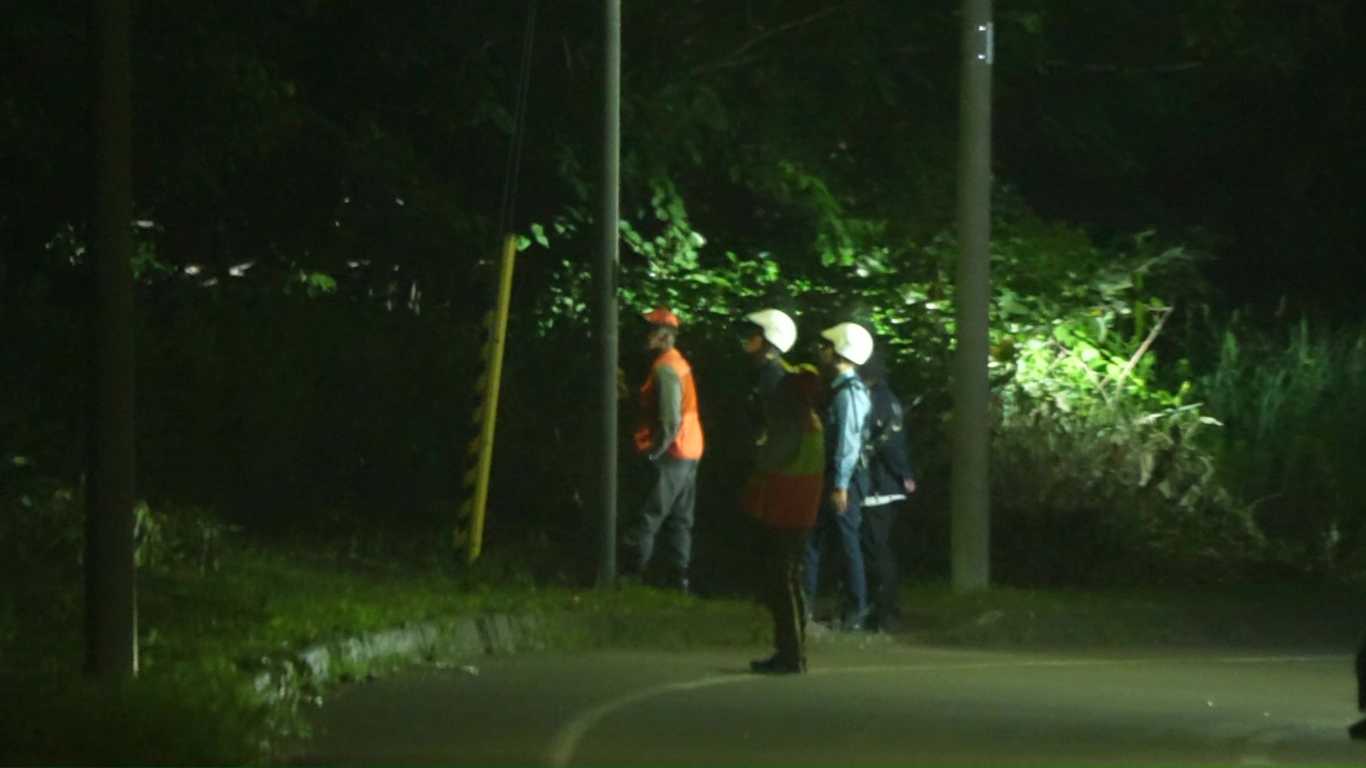 13日夜も、警察官がクマを目撃